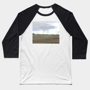 Wind Turbine Baseball T-Shirt